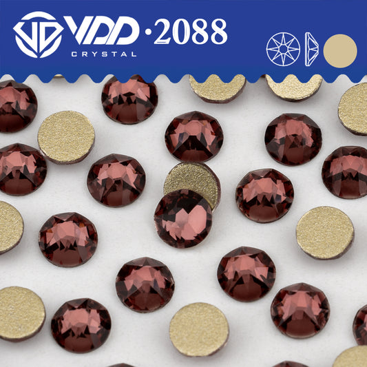 VDD 231	Merlot 2088 Non-hotfix Rhinestones High Quality AAAAA 8 Big 8 Small Glass Crystal Flatback Strass Stones BD888-231