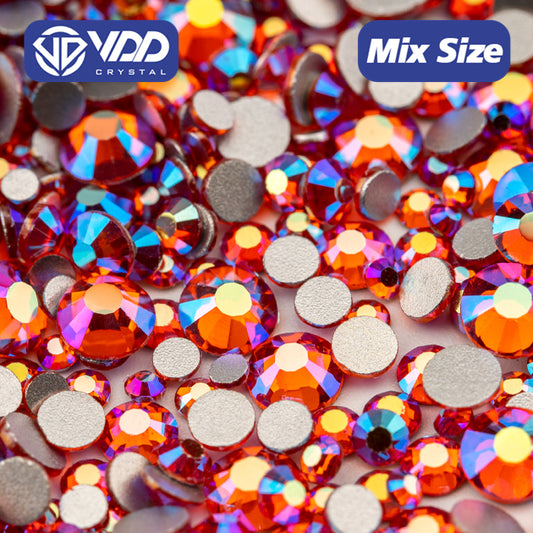 VDD 095 Hyacinth AB Mix Size SS6-SS20 High Quality Glass Rhinestones Crystal Flatback Glitter Stones Nail Art DIY Crafts Decorations