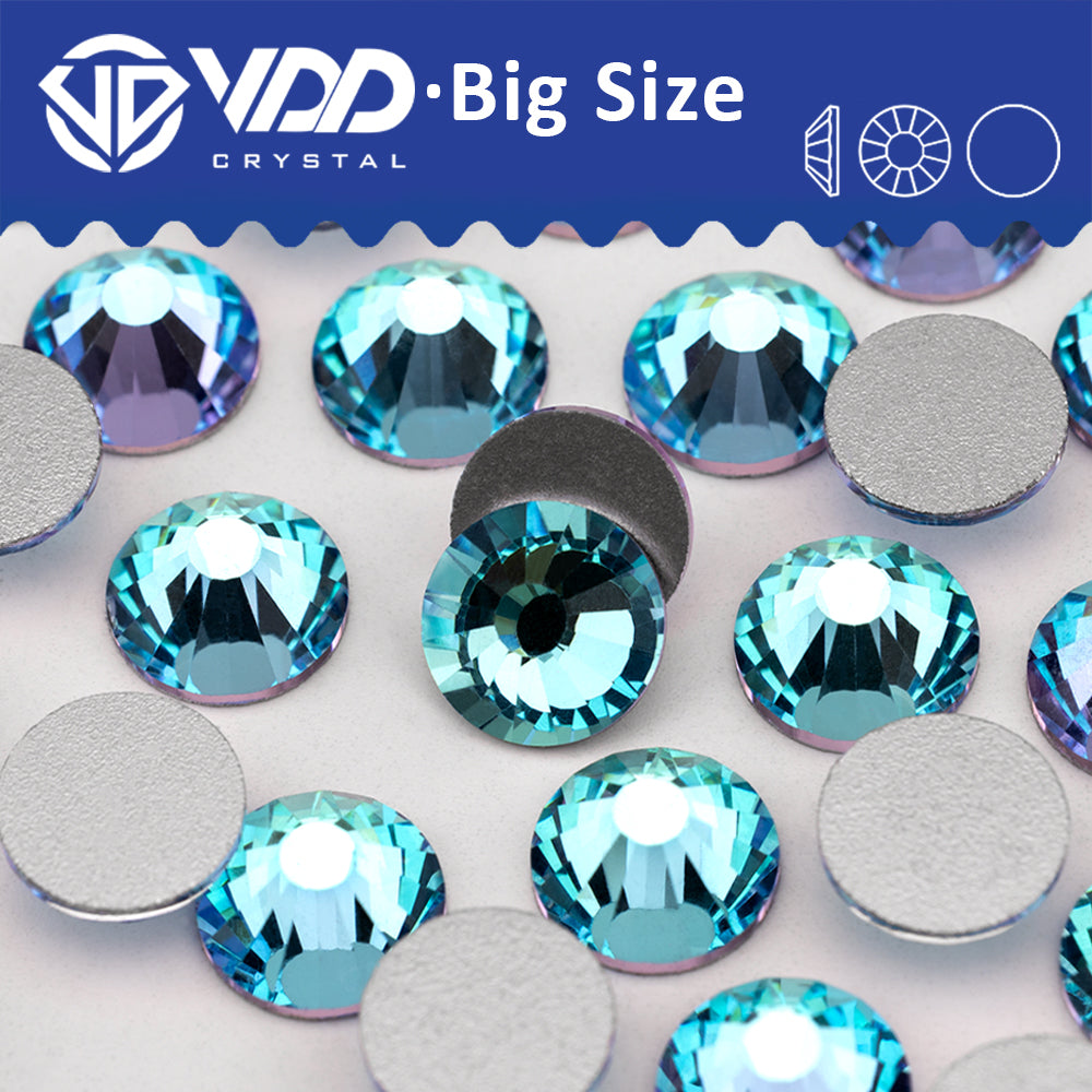 VDD 245 Sky Glow  SS34-SS50 Non-hotfix Rhinestones High Quality Glass Crystal Flatback Strass Stones