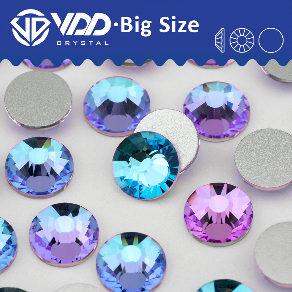 VDD 246 Fairy Violet  SS34-SS50 Non-hotfix Rhinestones High Quality Glass Crystal Flatback Strass Stones