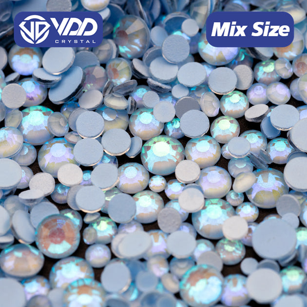 VDD 303 D Blue Mix Size SS6-SS20 Non-hotfix Rhinestones High Quality Glass Crystal Flatback Strass Stones KKmix-K174