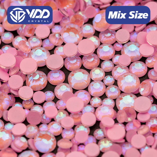 VDD 305 D Rose Wholesale New Neon Color Mix Size SS6-SS20 Glass Rhinestones Crystal High Quality Flatback Stones DIY Nail Art Decorations