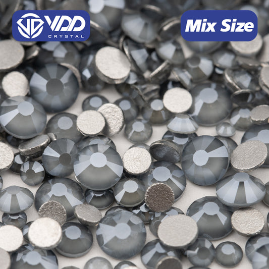 VDD 140 MRD-Grey Mix Size SS6-SS20 High Quality Glass Rhinestones Crystal Flatback Glitter Stones Nail Art DIY Crafts Decorations