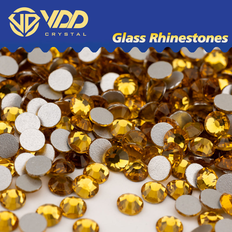 VDD 006 Topaz Non-hotfix Rhinestones High Quality Glass Crystal Flatback Strass Stones YZ-006