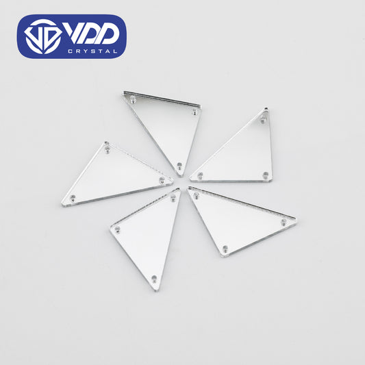 VDD 30/60/200Pcs E-18x32mm White Acrylic Mirror Sewing Rhinestones Sew On DIY Crafts Flat Back Sewing For Garment Decorations