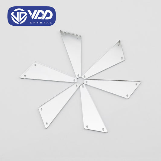 VDD 30/60/200Pcs S-49x17mm White Acrylic Mirror Sewing Rhinestones Sew On DIY Crafts Flat Back Sewing For Garment Decorations