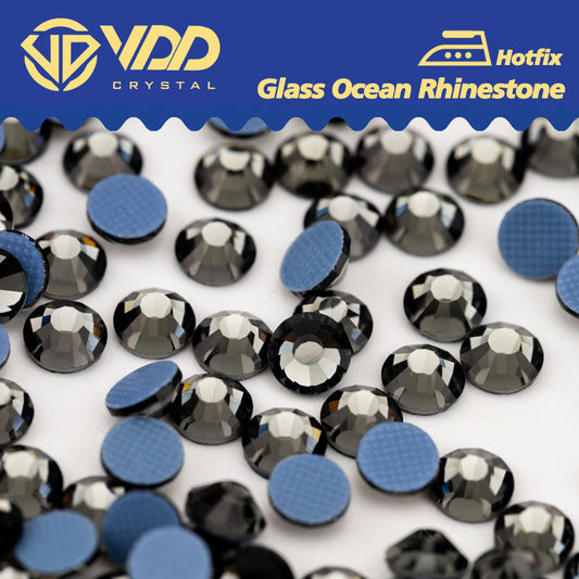 VDD 003 Black Diamond Ocean Series High Quality  Hot-Fix Glass Crystal Rhinestones Flatback Strass Stones
