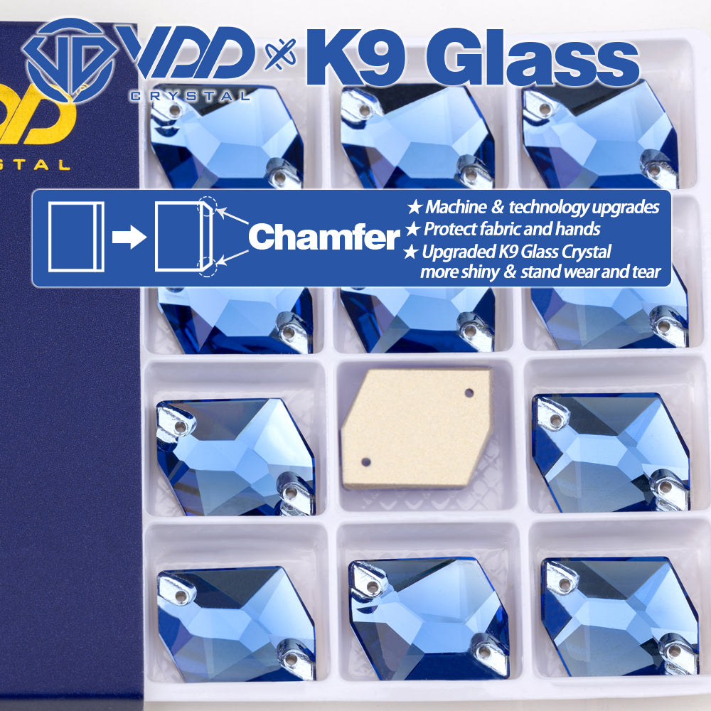 VDD S117 Royal Blue Cosmic K9 Glass Sew On Rhinestones High Quality AAAAA Crystal Flatback Sewing Strass Stones DB-S117