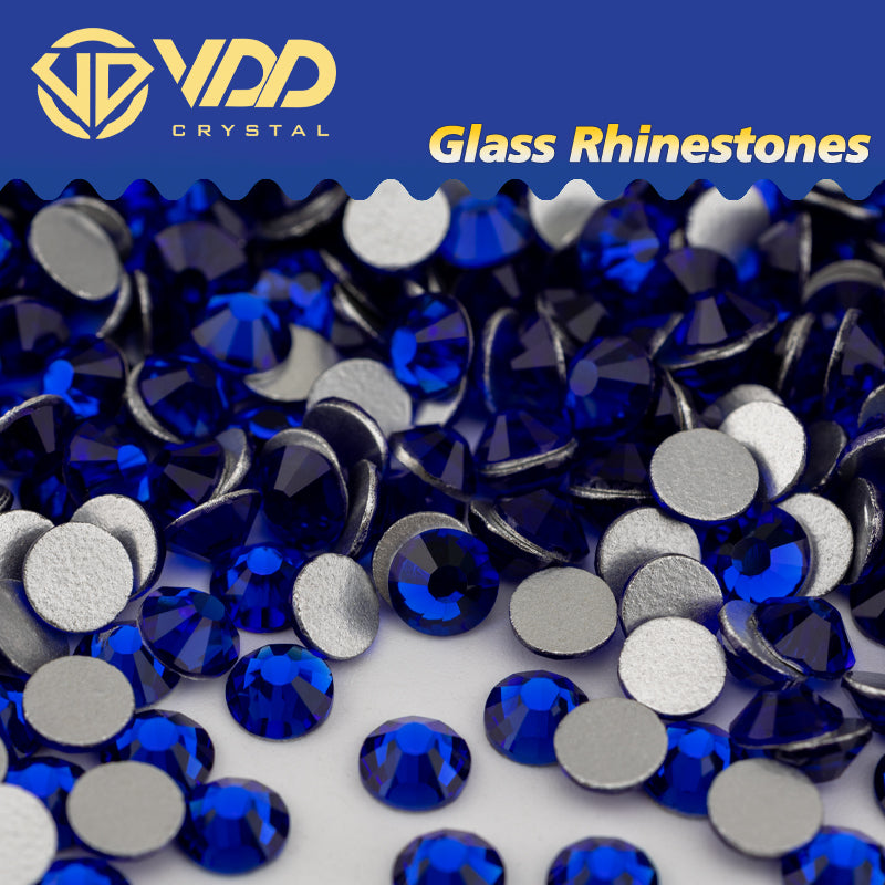 VDD 030 Sapphire Non-hotfix Rhinestones High Quality Glass Crystal Flatback Strass Stones YZ-030