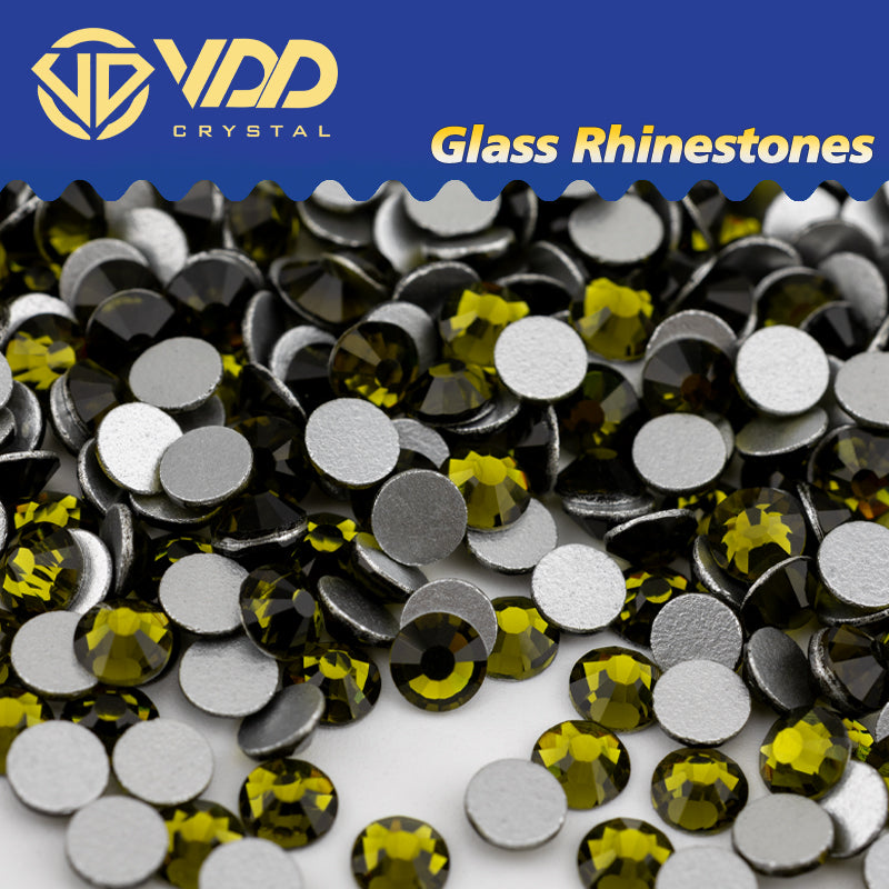 VDD 021 Olivine Non-hotfix Rhinestones High Quality Glass Crystal Flatback Strass Stones YZ-021