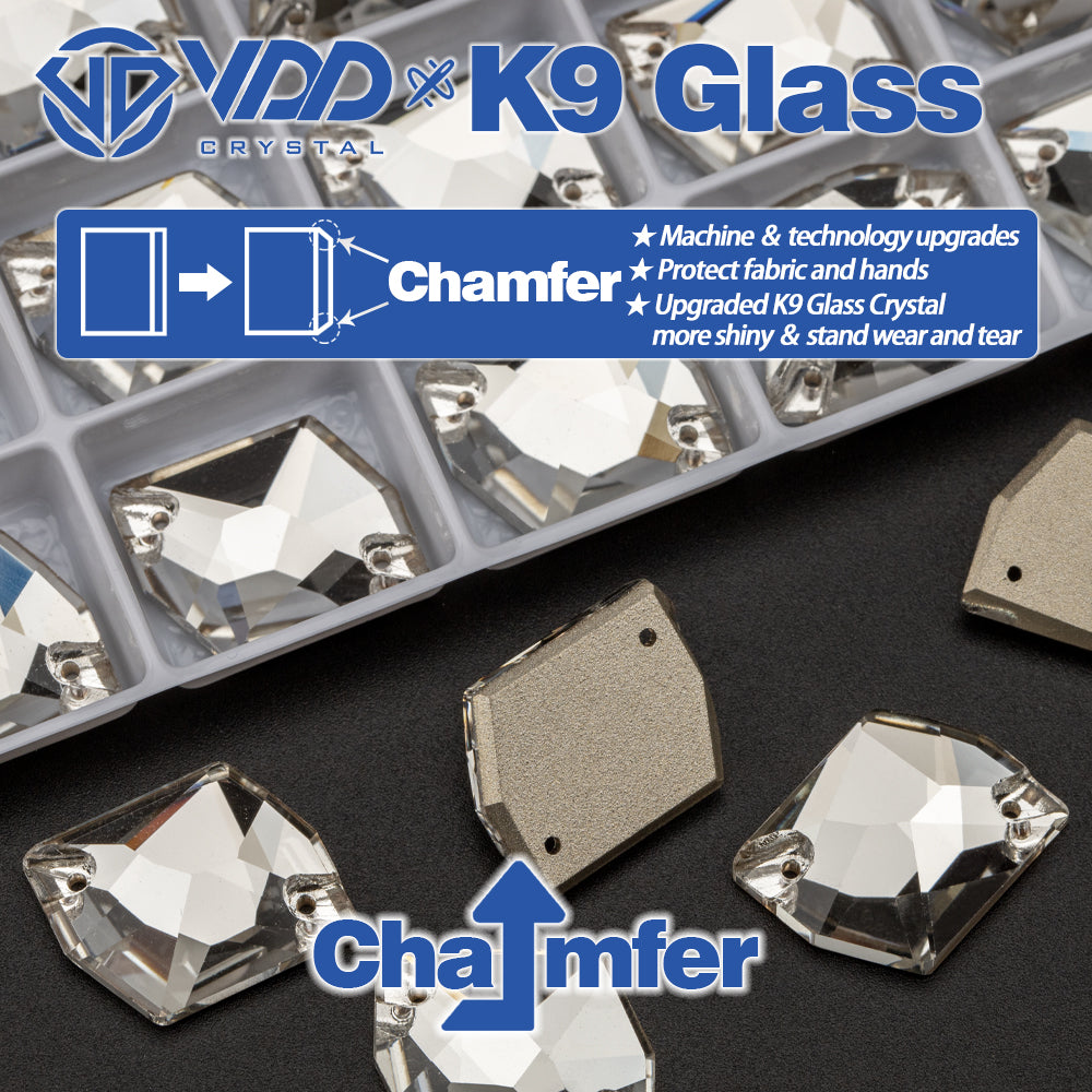 VDD S101 Crystal Cosmic Top Quality K9 Glass Sew on Rhinestones Crystal Flatback Sewing Stones for Clothes Decorations