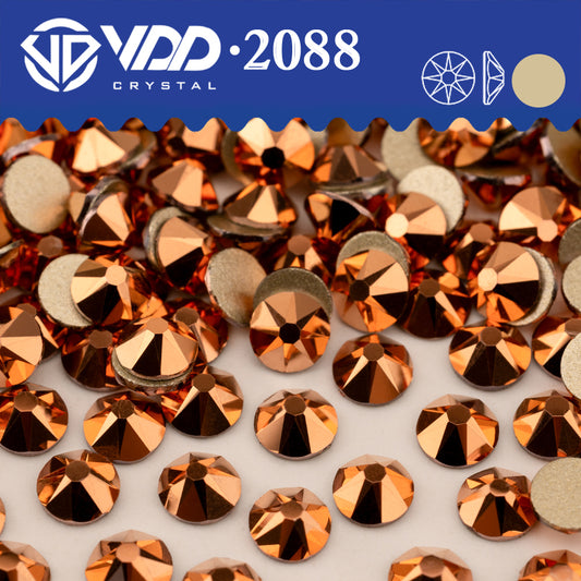 VDD 069 Rose Gold SS16-SS30 High Quality AAAAA 2088 8 Big 8 Small Rhinestone Flatback Glitter Stone Crafts Nail Art Accessories