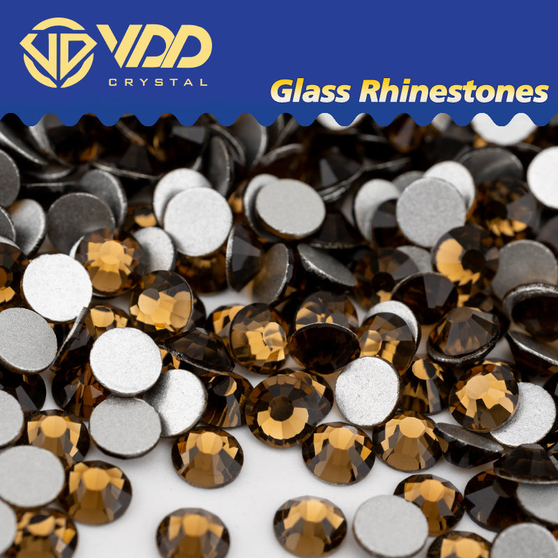 VDD 008 Smoked Topaz Non-hotfix Rhinestones High Quality Glass Crystal Flatback Strass Stones YZ-008