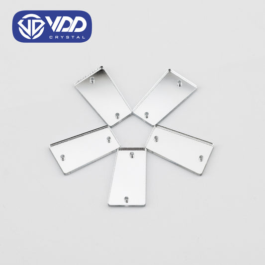 VDD 30/60/200Pcs F-13x22mm White Acrylic Mirror Sewing Rhinestones Sew On DIY Crafts Flat Back Sewing For Garment Decorations