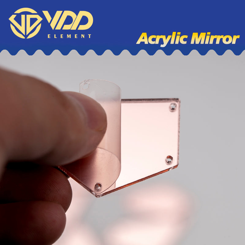VDD 30/60/200Pcs Mix Size Pink Acrylic Mirror Sewing Rhinestones Sew On DIY Crafts Flat Back Stones For Garment Decorations