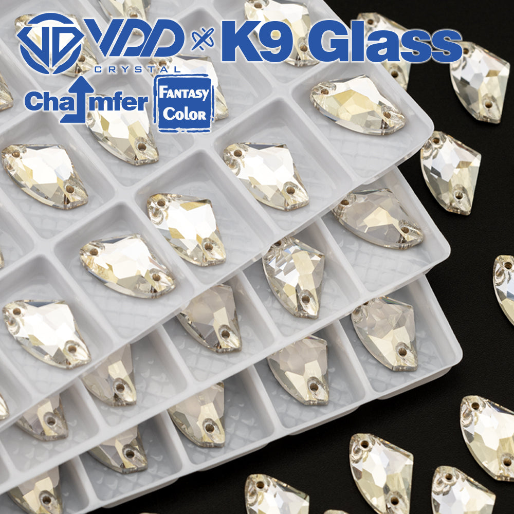 VDD Galactic 9x14mm 36Pcs Sliver Shadow Top Quality K9 Glass Sew on Rhinestones Crystal Flatback Stones Garment Decorations