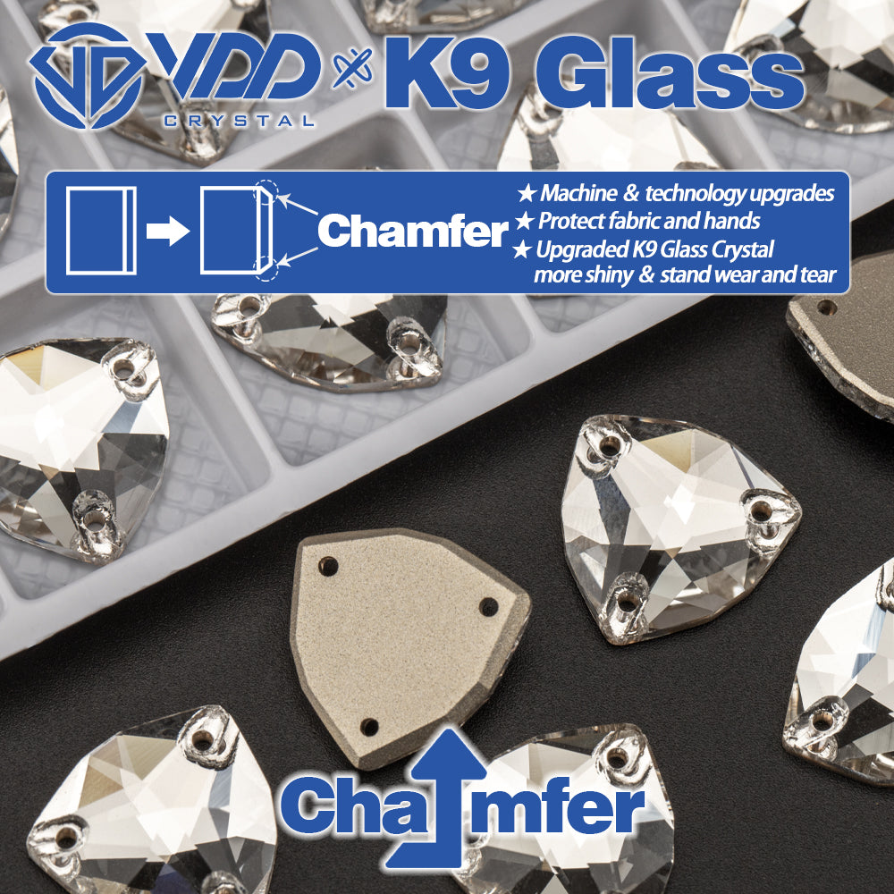 VDD Trilliant S101 Crystal Top Quality K9 Glass Sew on Rhinestones Crystal Flatback Sewing Glitter Stones for DIY Garment