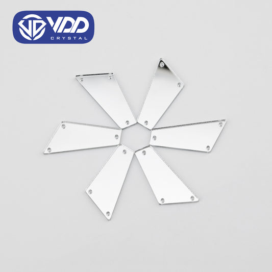 VDD 30/60/200Pcs Q-40x16mm White Acrylic Mirror Sewing Rhinestones Sew On DIY Crafts Flat Back Sewing For Garment Decorations