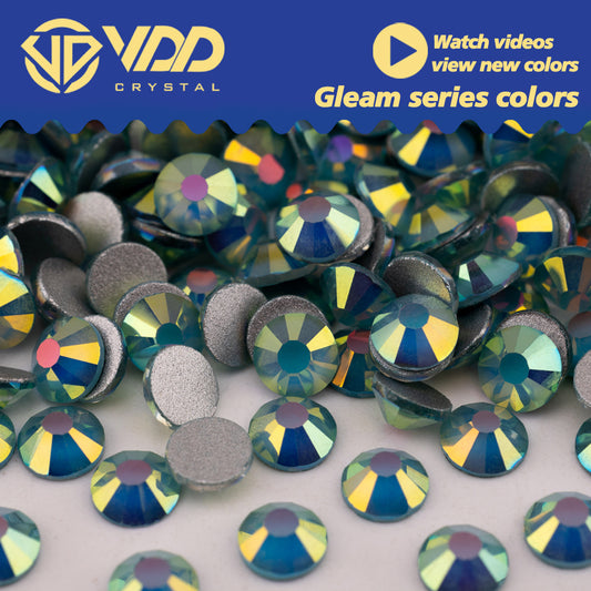 VDD 484 Gleam-Ocean SS4-SS30 High Quality Glass Rhinestones Crystal Flatback Strass Bright Stones For DIY Nail Art Accessories