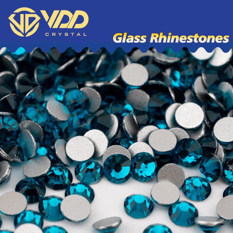 VDD 025 Indicolite Non-hotfix Rhinestones High Quality Glass Crystal Flatback Strass Stones YZ-025