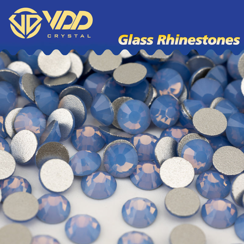 VDD 045 Blue Opal Non-hotfix Rhinestones High Quality Glass Crystal Flatback Strass Stones YZ-045