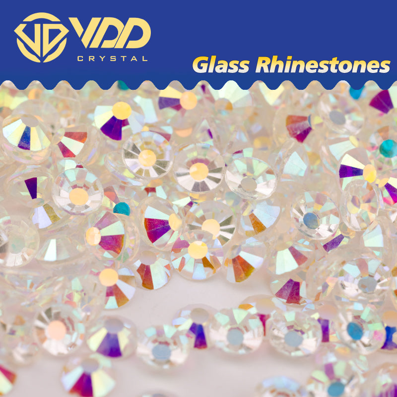 VDD 057 Transparent AB Non-hotfix Rhinestones High Quality Glass Crystal Flatback Strass Stones YZ-057