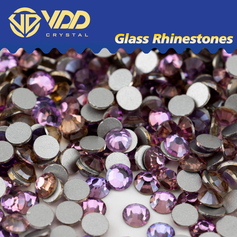 VDD 037 Angel Violet Non-hotfix Rhinestones High Quality Glass Crystal Flatback Strass Stones YZ-037