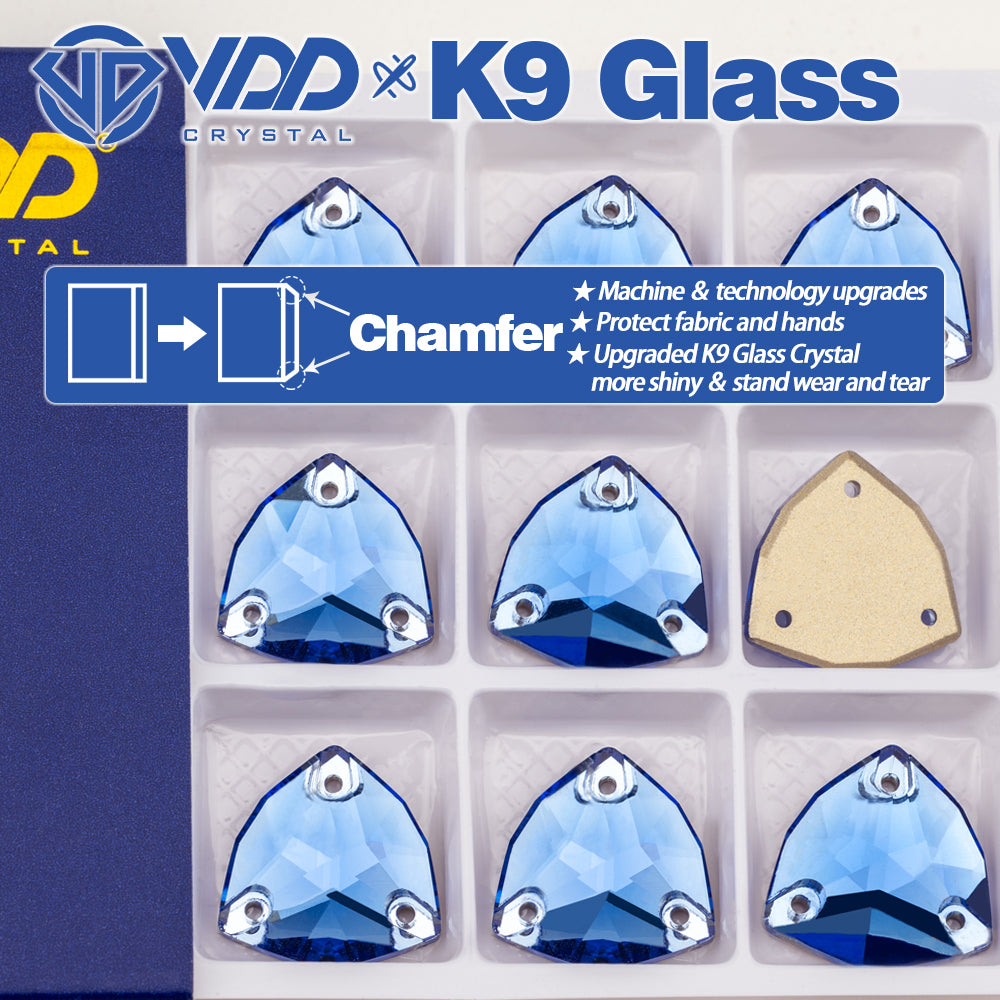VDD Trilliant S117 Royal Blue K9 Glass Sew On Rhinestones High Quality AAAAA Crystal Flatback Sewing Strass Stones DB-S117