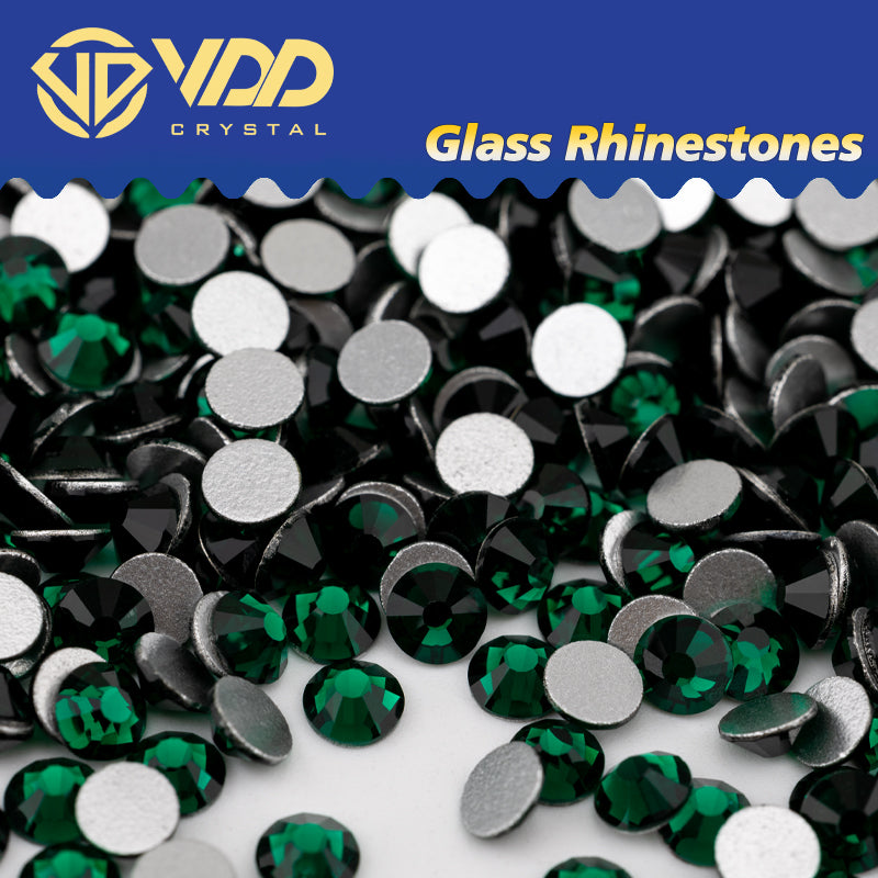 VDD 022 Emerald Non-hotfix Rhinestones High Quality Glass Crystal Flatback Strass Stones YZ-022