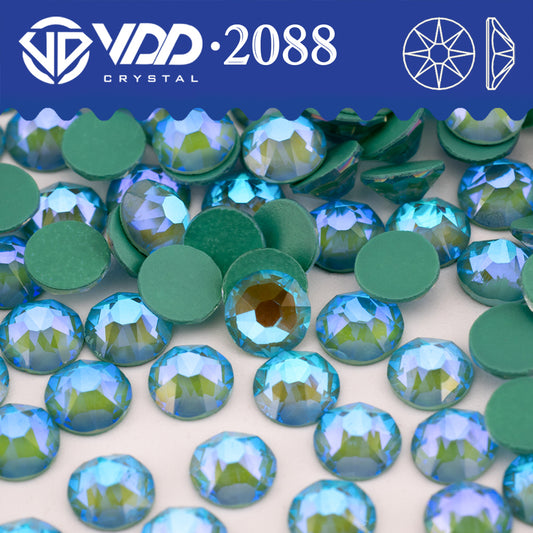 VDD 361 NOS-Turquoise  SS16-SS30 High Quality AAAAA 2088 8 Big 8 Small Rhinestone Flatback Glitter Stone Crafts Nail Art Accessories