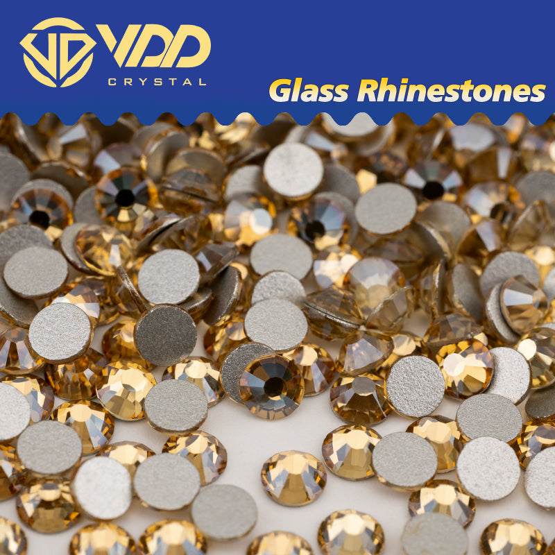 VDD 058 Golden Shadow Non-hotfix Rhinestones High Quality Glass Crystal Flatback Strass Stones YZ-058