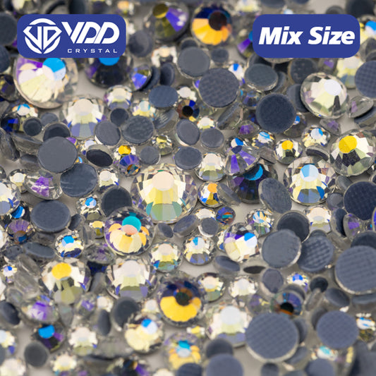 VDD 061 Moon Shadow Wholesale SS6-SS30 Hotfix Mix Size Glass Rhinestone Crystal Flat Back High Quality Strass Stones For DIY Clothes Accessories