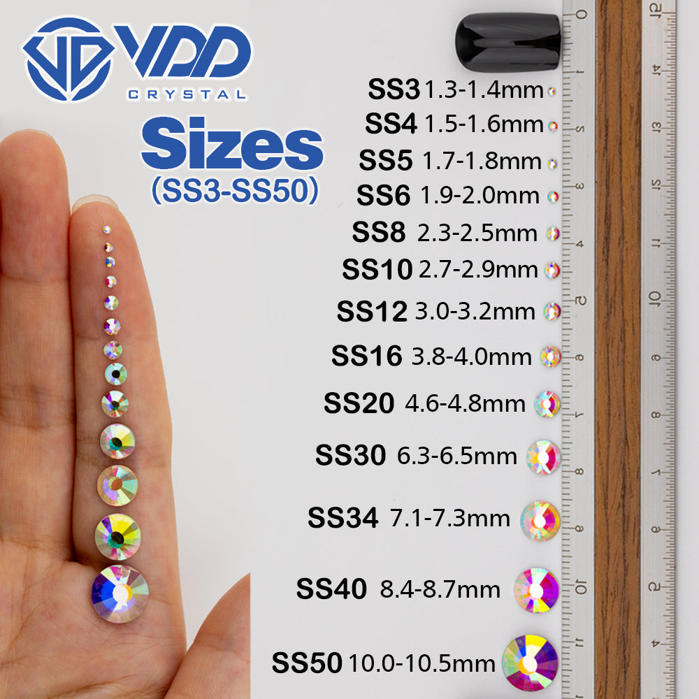 VDD 032 Light Amethyst Non-hotfix Rhinestones High Quality Glass Crystal Flatback Strass Stones YZ-032