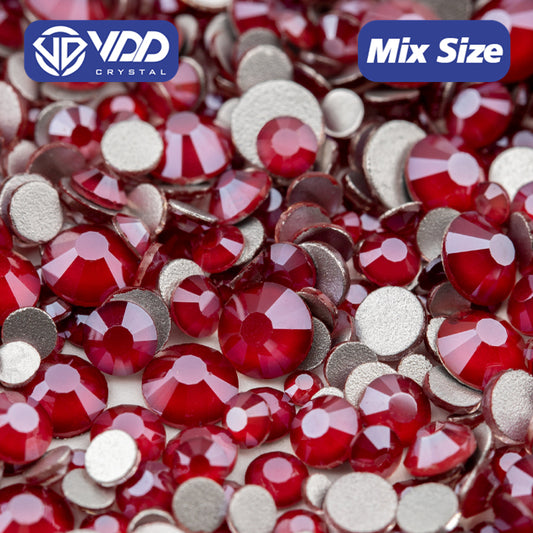 VDD 144 MRD-Ruby Mix Size SS6-SS20 High Quality Glass Rhinestones Crystal Flatback Glitter Stones Nail Art DIY Crafts Decorations