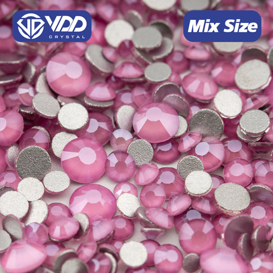 VDD 145 MRD-Rose Bloom Mix Size SS6-SS20 High Quality Glass Rhinestones Crystal Flatback Glitter Stones Nail Art DIY Crafts Decorations