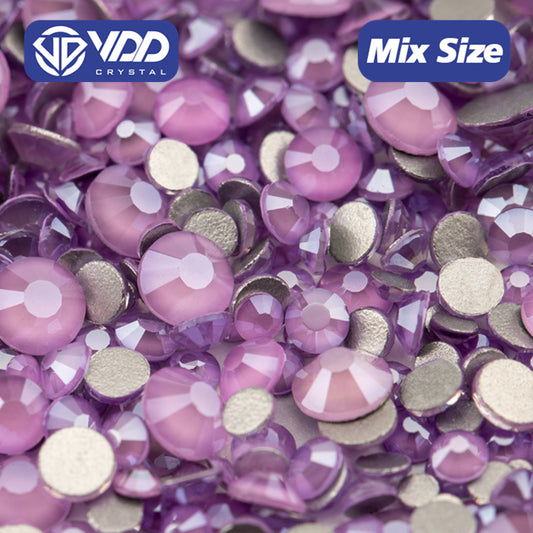 VDD 146 MRD-Lilac Mix Size SS6-SS20 High Quality Glass Rhinestones Crystal Flatback Glitter Stones Nail Art DIY Crafts Decorations