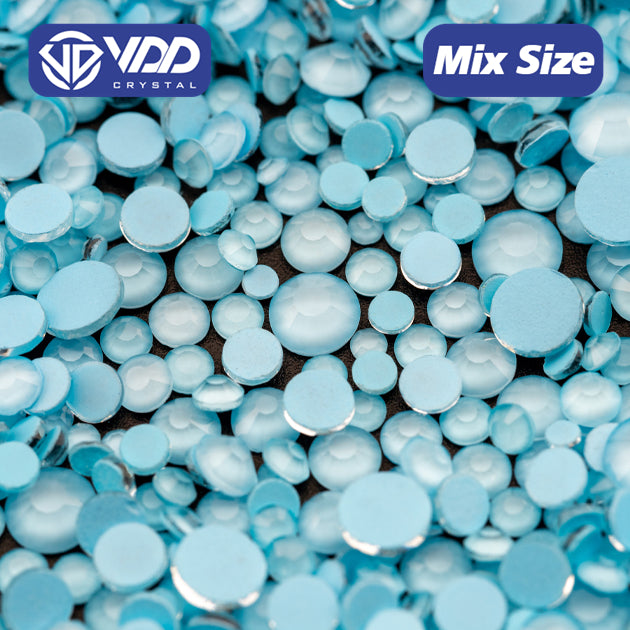 VDD 323 Rococo-Lt.Blue Mix Size SS6-SS20 Non-hotfix Rhinestones High Quality Glass Crystal Flatback Strass Stones KKmix-K152
