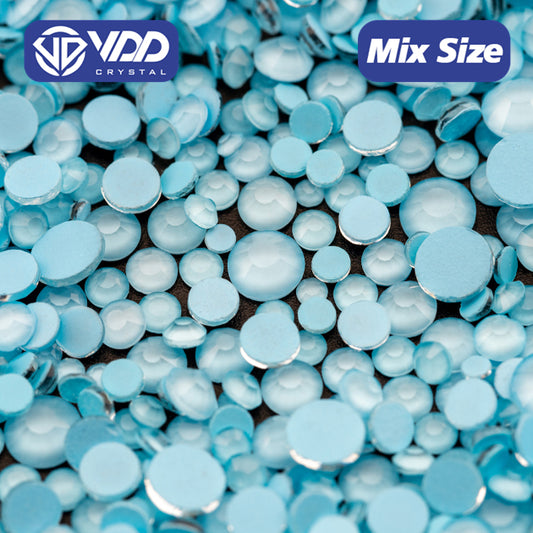 VDD 323 Rococo-Lt.Blue Wholesale New Neon Color Mix Size SS6-SS20 Glass Rhinestones Crystal High Quality Flatback Stones DIY Nail Art Decorations