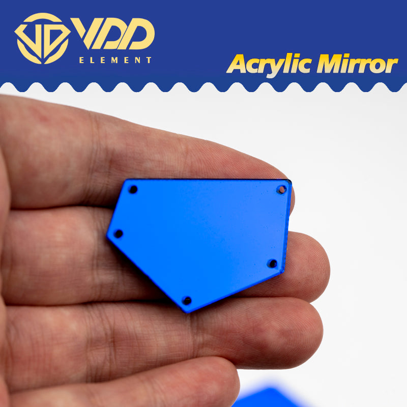 VDD 30/60/200Pcs Mix Size Blue Acrylic Mirror Sewing Rhinestones Sew On DIY Crafts Flat Back Stones For Garment Decorations