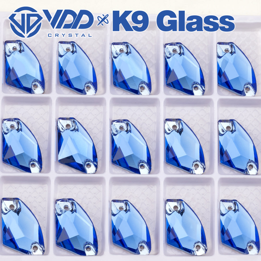 VDD S117 Royal Blue Galactic K9 Glass Sew On Rhinestones High Quality AAAAA Crystal Flatback Sewing Strass Stones DB-S117