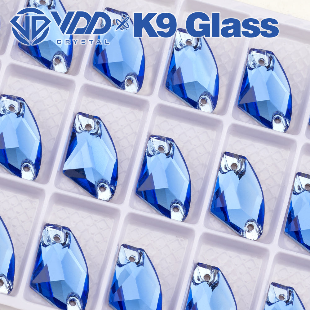 VDD S117 Royal Blue Galactic K9 Glass Sew On Rhinestones High Quality AAAAA Crystal Flatback Sewing Strass Stones DB-S117