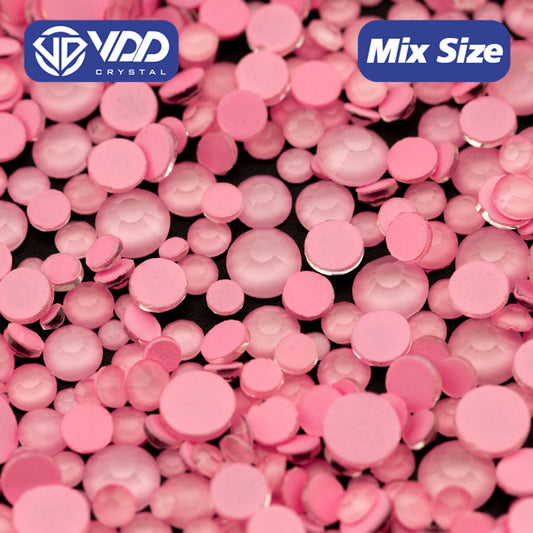 VDD 324 Rococo-Lt.Pink Wholesale New Neon Color Mix Size SS6-SS20 Glass Rhinestones Crystal High Quality Flatback Stones DIY Nail Art Decorations