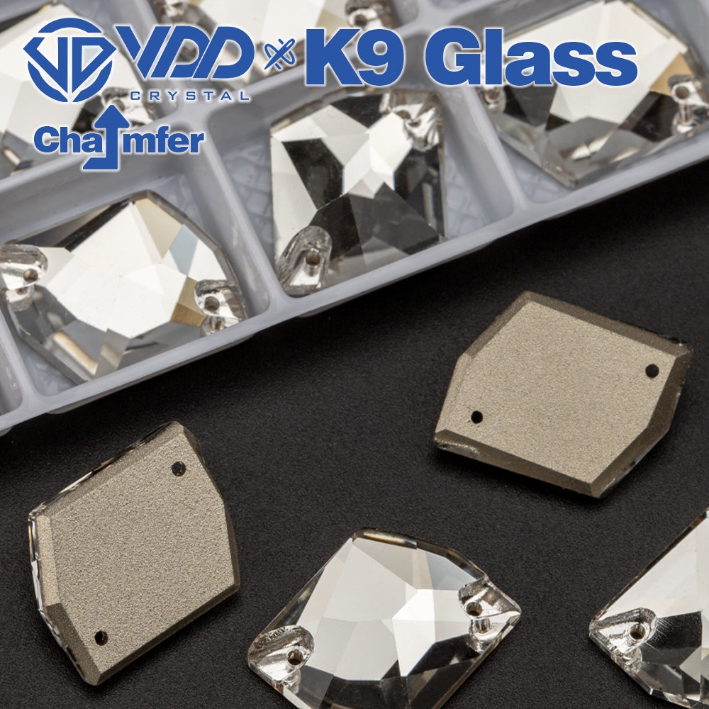 VDD Cosmic K9 Glass Sew on Rhinestones Sewing Clear Crystals Flatback Special Shape Stones for Clothes Decorations Wedding Dress