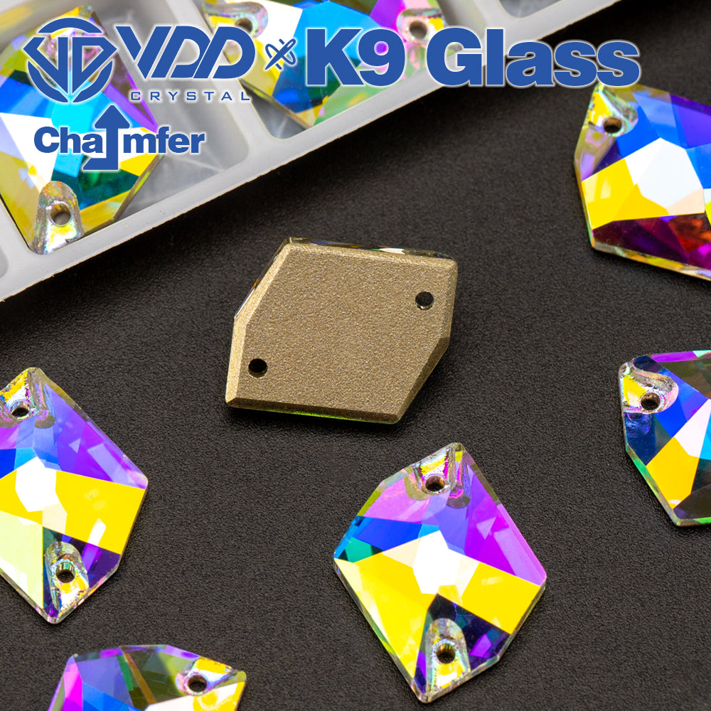 VDD Cosmic Top Quality K9 Glass Sew on Rhinestone Sewing Crystal AB Flatback Strass Stones for Craft Clothes Wedding Dress