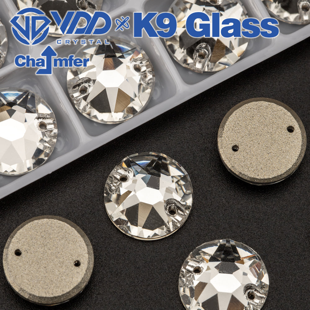 VDD S101 Crystal 8 Big 8 Small K9 Glass Sew On Rhinestones High Quality AAAAA Crystal Flatback Sewing Strass Stones  DB-S101