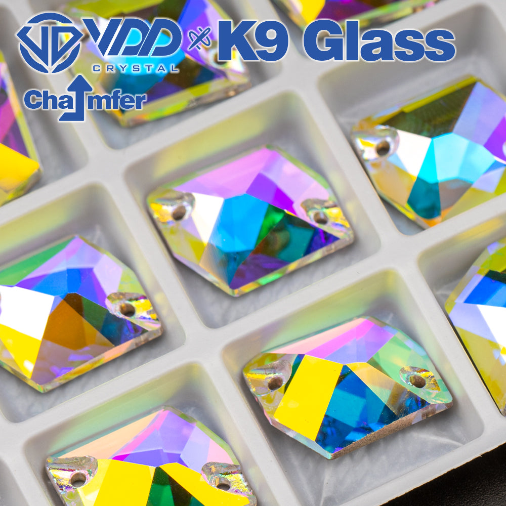 VDD Cosmic Top Quality K9 Glass Sew on Rhinestone Sewing Crystal AB Flatback Strass Stones for Craft Clothes Wedding Dress