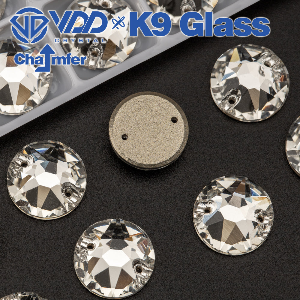 VDD S101 Crystal 8 Big 8 Small K9 Glass Sew On Rhinestones High Quality AAAAA Crystal Flatback Sewing Strass Stones  DB-S101