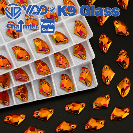 VDD Galactic 9x14mm 36Pcs Sunset Prism Top Quality K9 Glass Sew on Rhinestones Crystal Flatback Stones Garment Decorations