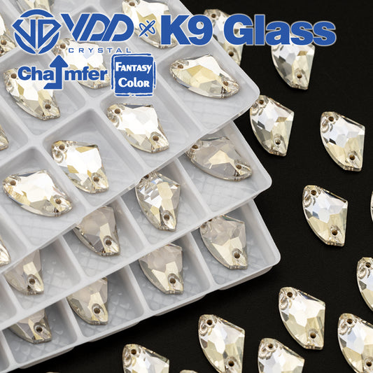 VDD Galactic 9x14mm 36Pcs Sliver Shadow Top Quality K9 Glass Sew on Rhinestones Crystal Flatback Stones Garment Decorations