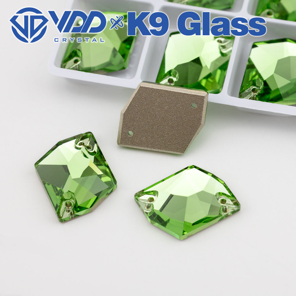 VDD S112 Lt.Peridot Cosmic Top Quality K9 Glass Sew on Rhinestones Crystal Flatback Sewing Stones for Clothes Decorations